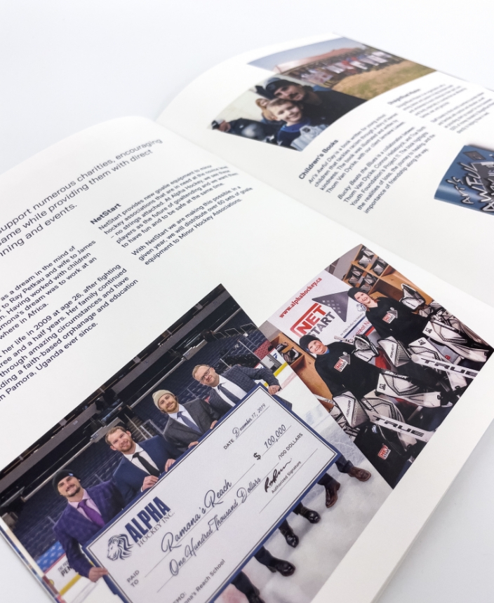 Alpha Hockey Book Design