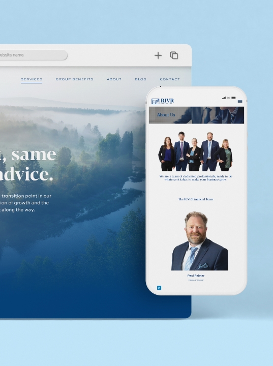 rivr Website preview